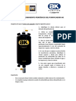 Guía de Mantenimiento Periódico Del Purificador Ak