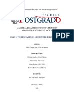 Foro 1 Grupo 3 Gestión Del Talento Humano MBA.