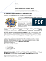 Ficha de Comprension Lectora N°2 ONU DERECHOS HUMANOS