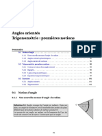 Chapitre 9 Angles Orientés Trigonométrie: Premières Notions