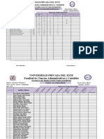 Planilla de Peso - Auditoria II Cuarto Curso Segundo Semestre 2020