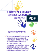 ANECDOT RECORD - Observingchildren