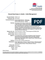 Closed Head Injury in Adults