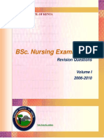 Bsc. Nursing Examination: Revision Questions