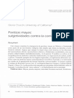 Gloria Chacón, "Poetizas Mayas:subjetividades Contra La Corriente"