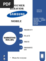 Consumer Behavior OF: MKT344 Section 8