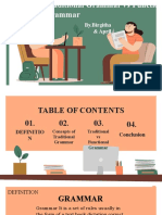 TRADITIONAL GRAMMAR Vs FUNCTIONAL GRAMMAR