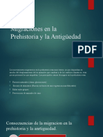 Migraciones en La Prehistoria y La Antigüedad