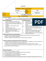 Lesson Plan Physics 12 Touchstones of Goodteaching