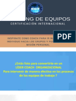 Promocional Certificación Coaching de Equipos