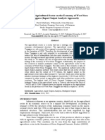 The Role of Agricultural Sector On The Economy of West Nusa Tenggara (Input-Output Analysis Approach)