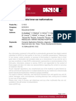 Imaging of Congenital Inner Ear Malformations: Poster No.: Congress: Type: Authors