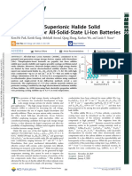 High-Voltage Superionic Halide Solid Electrolytes For ASSBs