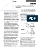 Bosch Rexroth VPV and SV Variable Volume Vane Pumps: Installation Manual