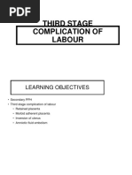 Third Stage Complication of Labour