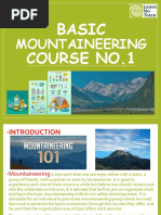 Basic Mountaineering Course 101