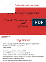 Health & Safety Regulations: Control of Substances Hazardous To Health (Coshh)