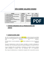 Legislación Sobre Salario Digno