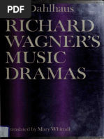 Carl Dahlhaus - Richard Wagner's Music Dramas-Cambridge University Press (1992)