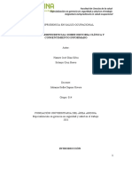 Análisis Jurisprudencial Sobre Historia Clínica y Consentimiento Informado - Eje 3