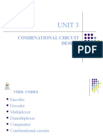 Unit 3: Combinational Circuit Design