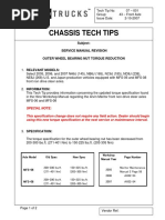 Chassis Tech Tips: Subject: Service Manual Revision Outer Wheel Bearing Nut Torque Reduction