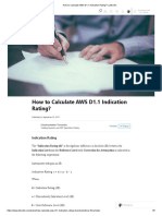 How To Calculate AWS D1.1 Indication Rating - LinkedIn