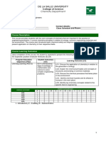 De La Salle University: College of Science Chemistry Department