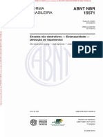 ABNT NBR 15571 - Ensaios Não Destrutivos-Estanqueidade Detecção de Vazamentos