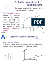 Chapter 3: Spatial Descriptions & Transformations: Object Location