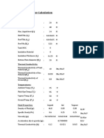 Heat Loss Calculation