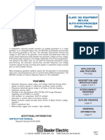 Class 300 Equipment BE3-25A Auto-Synchronizer (Single Phase)