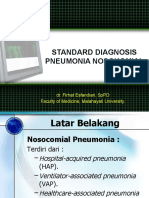 DR Firhat Esfandiari, SpPD. Diagnosis Nosokomial Pneumonia