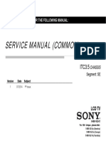 Service Manual (Common) Service Manual (Common) : History Information For The Following Manual