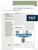 Etat de L'art de Fabrication Additive Métallique Avec Du Fil