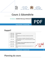 Cours 1 Géométrie