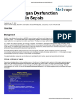 Multiple Organ Dysfunction Syndrome in Sepsis: Clinical Continuum of Sepsis