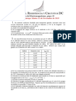 Ejercicios 5 Corriente, Resistencia y Circuitos DC