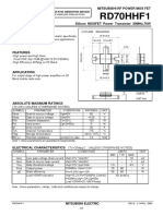 RD70HHF1: Mitsubishi RF Power Mos Fet