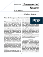 Use of Nonaqueous Solvents in Parenteral Products