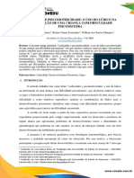 Ludicidade e Psicomotricidade o Uso Do Lúdico Na Intervenção de Uma Criança Com Dificuldade Psicomotora