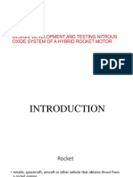 Design, Development and Testing Nitrous Oxide System of A Hybrid Rocket Motor