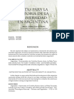 Vera de Flachs, Cristina - Notas para La Historia de La Universidad Argentina