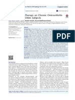 Lasers: Effect of Laser Therapy On Chronic Osteoarthritis of The Knee in Older Subjects