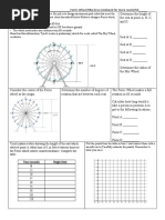 Accelerated Algebra 2 Unit 6 Performance Task 2 - Ferris Wheel