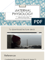 Maternal Physiology