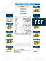 2020-2021 Revised CWSP Calendar