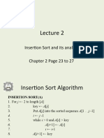 Insertion Sort and Its Analysis