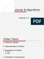 Data Structures & Algorithms: Lecture # 3