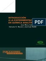 ClaseIntroducción A La Experimentación en Química Analítica